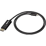 Amazon Basics - Cavo bidirezionale USB-C a Display Port, 0.9 m, Nero