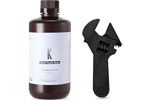 RI RESIONE Resina resistente per stampanti 3D RESIONE, ABS non fragile come la resina 3D resistente e rigida per la stampa 3D LCD UV 405nm(Nero,1000g)