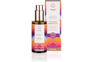 khadi Ayurvedic Elixir Skin & Soul Oil I Shatavari Everyyoung I Intensive Anti-Ageing Oil Tightens, Rejuvenates and Revitalises I 100% Natural & Vegan I Certified Natural Cosmetics I 100 ml