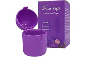 AOMIDUO Esterilizador de copas menstruales Vaso limpiador a vapor para esterilizador de copas menstruales y para guardar tus copas menstruales