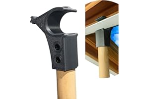 EASYREP Window Opening Pole Compatible with Velux Roof Windows – Heavy Duty Hook Opener with 120cm Wooden Handle – Strong Carbon Fibre Reinforced Tool for Skylights and Loft Windows