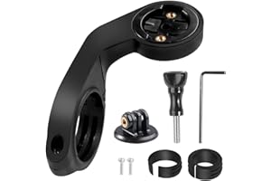 HTTYHT Out Front Bike Computer Mount Compatible with Garmin Edge 530 540 520 510 500 200 130 20 25 800 810 820 830 810 1000 1040 1030 Plus iGPSPORT XOSS G/G+ GPS Bike Computer Mount