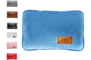 S.I.C Borsa Acqua Calda Elettrica in Peluche; 500W, Scaldino Elettrico Scaldamani, Scalda Mani e Piedi in Casa, a Letto, per Giornate Fredde, Dolori Mestruali e Muscolari