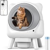 Redkey X1 Self-Cleaning Cat Litter, 95L Electric Automatic Cat Litter, Odor Elimination, App Control, Compatible with All Kin
