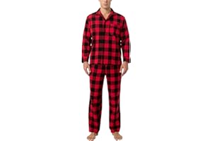 LAPASA Ensemble de Pyjama Homme Chaud & Confortable 100% Flanelle de Coton M95