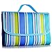 Produktbild Semoss Mehrfarbig Picknickdecke 200 x 150 cm XXL Wasserdicht Campingdecke mit Tragegriff - Blau