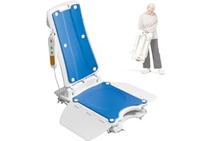 VOCIC Lightweight Electric Lift Chair, Lift Elderly from Floor, Floor Lift, Lift Assist Devices, 6 Suction Cups, Foldable and Detachable, Weight Limit 300 LBS, Item Weight 23 LB
