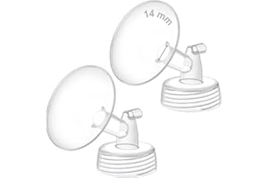 Lot de 2 x 14 mm de maymom pour pompe Spectra S1/S2 - Avec lanière large - Non originale Spectra-Shop - Remplace Spectra-Shield (petite lance Spectra-Flansch) (14 mm de deux brides).m