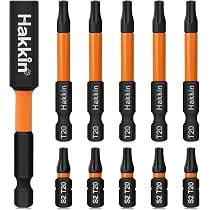 10 Torx-Schraubendreher-Bits – T20, 55 Mm Lang, 1/4 Zoll Sechskant, Aus S2-Stahl, Für Elektro- & Handschrauber