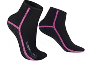 Summshall Chaussette Neoprene, 3MM Chaussette de Plongée pour Homme Femme Surf Snorkel Chaussettes en néoprène