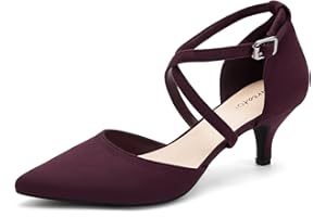 Greatonu Sandali con Tacco Gattino Punta Chiusa Scarpe da Festa Donna