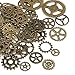 Produktbild Naler 80 Stk. Zahnräder Steampunk Metall für Schmuck Basteln Kostüm (Bronze)