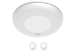 RUNIDUR Detector Combinado de Humo y CO, Detector de Humo de Monóxido de Carbono Independiente, Sensor Preciso con Batería de 10 Años, Botón de Prueba, 2 Piezas