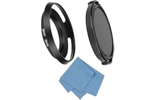 SIOTI Kamera 39mm Gegenlichtblende, Mattbehandlung innen, Aluminiumlegierung, Aush?hlungsstil, Ultra d¨¹nn, Kompatibel mit Allgemeinen Kameraobjektiven von Nikon Canon Sony Und Andere