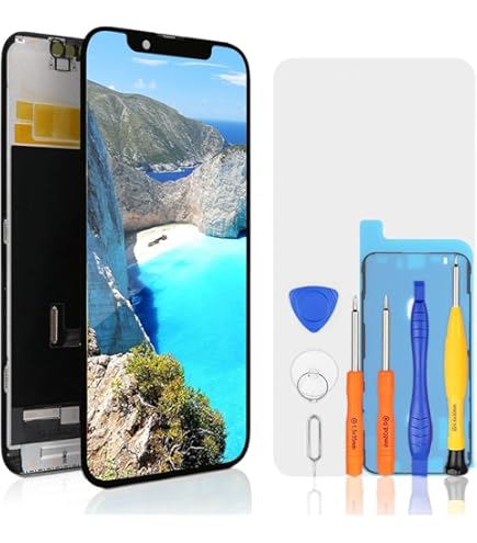 ARSSLY Écran LCD Pour IPhone 14 Plus, LCD Display Pour IPhone 14 Plus Tactile Affichage Remplacement Assemblé Pour IPhone 14Plus A2632, A2885, A2888, A2887, A2886 Avec Kit, Noir - View #3