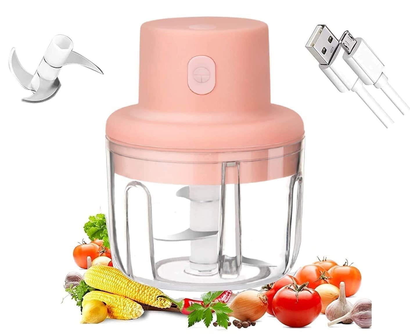 KAVYANJAL Electric Garlic Chopper Cutter Review: A Mini Food Processor for Kitchen