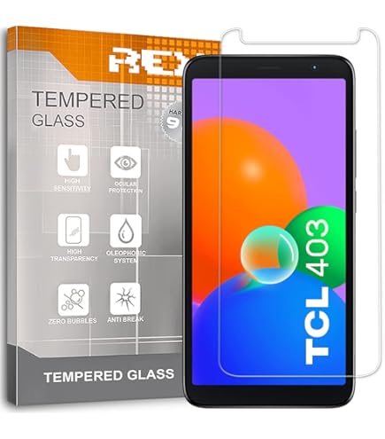 MIBZOR 4 In 1 Cover Compatibile Con TCL 403 (6.6") E 3 Pezzi Vetro Temperato Pellicola Protettiva, Nero Morbido Silicone Custodia Protettivo TPU Protezione Case - Foto 7