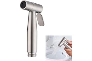 DONGNESI 304 Stainless Bidet Sprayer,Hand Held Bidet Sprayer for Toilet Cleaning, Pet Bath, Personal Hygiene (Sprayer Head Only)