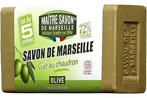 ‎MAITRE SAVON DE MARSEILLE Maître Savon de Marseille - Marseiller Olivenseife 5x100g - COSMOS NAT
