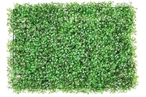 VEVOR Artificiale Pannello da Siepe di Bosso, 4 Pezzi, 61x40,6 cm, Siepi Artificiali, Recinzione Artificiale Bosso, Edera Finta Effetto Realistico Decorazione Plastica Colore Verde, Spessore da 4 cm