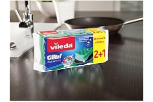 Vileda Glitzi Pur Aktiv Disksvampar, Paket med 3