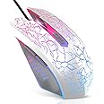 Gaming Mouse Wired, VersionTECH. Computer USB Mouse 2400 DPI Adjustable, Side Buttons Lighting Modes Ergonomic Wired Mouse Ga