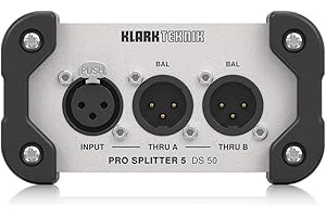 Klark Teknik PRO SPLITTER 5 DS 50 Passive 1-In/5-Out Signal Splitter with Extended Dynamic Range