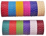 Nmii Multicolor Metal Bangle Set For Women