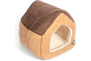 Danish Design Brown Warm Fleece Lining Cat/Kitten Small Dog Pet House Large 44 x 43 x 47cm