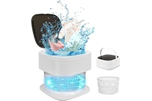 SUPAREE 16L Mini Lavatrice Pieghevole Lavatrice da Campeggio con Centrifuga lavatrice Piccola Portatile 1.8kg Adatto per Camper Viaggio Appartamento Piccoli Vestiti