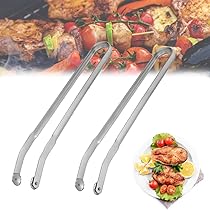Grillzange Für Würste Mit Drehrädchen - Edelstahl BBQ Wurstzange 38cm (2er Set)