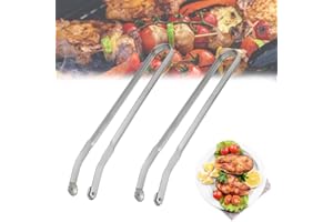 JIAHUADE Pince Retourne Saucisse,2 Stück BBQ Würstchen Wendezange,Pince Barbecue Grill Up,Pince Barbecue Longue,Pince Barbecue Roulette,Pince à Grillade Roulette,Pince à Retourner les Saucisse BBQ
