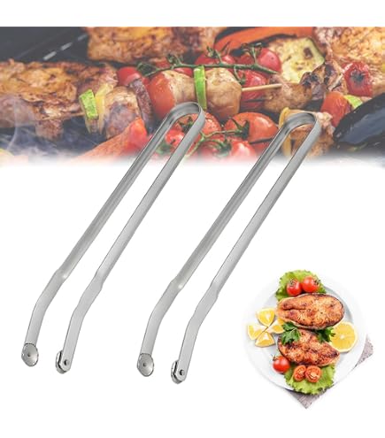 AYOUYA Pince à Barbecue Universelle 34 cm en Acier Inoxydable pour Barbecue, Cuisine, pâtisserie