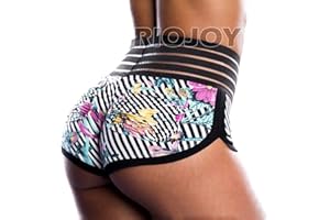 RIOJOY Women Sports Shorts Ruched Butt Elastic High Waist Gym Workout Yoga Short Pants