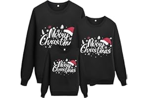 KGLHTYU Weihnachtspullover Familie Set Sweatshirt Pulli Lustige Pullis Strickpullover Pullover Weihnachten Sweater Herren Damen Kinder Weihnachtspullover Familien Outfit Weihnachtspullis