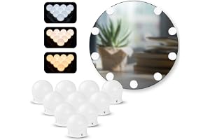 Sylvwin Makeup Mirror Lights, Hollywood Style Vanity Mirror Lights with 5 Color Modes and 10 Dimmable LED Bulbs, Vanity Mirro