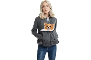 FELYONG Unisex Haustier-Tragetasche Hoodie Katze Hund Tasche Halter Sweatshirt Top
