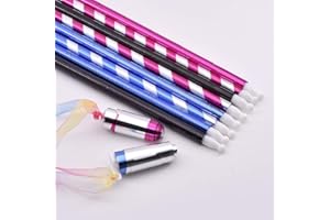 MOMOMAGE 5 Pcs Plastic Appearing Canes Magic Staff 70 cm/27.6 in Elastic Magic Wands Tricks Pocket Staff Telescopic Magic Props Toy Stage Performance Prop Party Toy