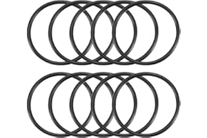 UXCELL sourcing map Nitrilo Goma Juntas Tóricas 65mm OD 57mm ID 4mm Ancho, Métrico Sellado Junta, Paquete 10