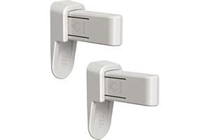 HOMESECURE Home Secure™ Child Door Lock (2 Pack) - Self Adhesive Baby Door Safety Locks Without Drilling. Child-Proof & Pet-Proof Door Lever Locks