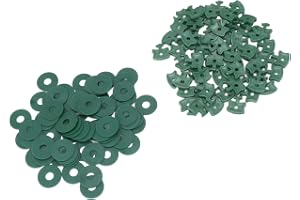 CHICIRIS 100 St Greenhouse Twist Clips och Brickor, för Fixering Av Isolering Bubbelplast Skuggnät Inuti Aluminium Växthusgla