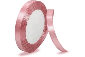 IMSOLDECOR Satinbands Roségold 10mm Breit, 23 Meters Geschenkband Schleifenband für Geschenkverpackungen, DIY-Basteleien, Blumensträuße, Nähprojekte, Schleifenherstellung, Geburtstags- und Hochzeitsdekorationen