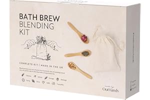 Bath Tea Kit by OurHands - DIY Kit to Create Natural Bath Products with Soothing Ingredients - Includes 9 Botanicals, Tools, and Detailed Recipes - Perfect for Relaxation