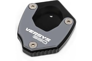 MKBHD Soporte Lateral for Motocicleta Kawasaki Versys650 Versys 650 2010-2021 2020, Almohadilla de Placa ampliadora de pie, Soporte Lateral for Ampliar(Versys650 TI)