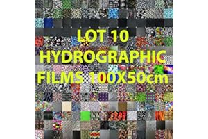 HYDRA WATER TRANSFER PRINTING Surtido de láminas de hidroimpresión 10 rollos de 1 metro x 0,50m cada una. Laminas hidroimpresion hydrographics film