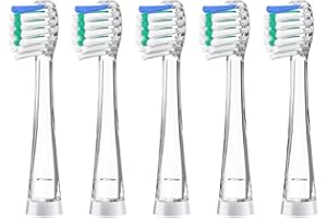 TEETECK Zestaw 5 końcówek do szczoteczek dla dzieci Seago SG513/SG977/SGEK6/DT-K6/K3, nasadka do elektrycznej szczoteczki do zębów dla dzieci Seago, średnia
