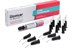 REMAR DENTAL LUCAS TOTAL Etching Gel – Ätzgel zur professionellen Zahnätzung – 2ml Spritze + 20 Applikationskanülen