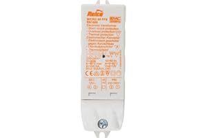 Relco RN1608 - Transformador electrónico micro halógeno y LED (10-60 W, 103 x 31 x 21 mm, 230 V a 12 V, intensidad regulable)
