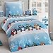 Produktbild Tolle Kinder Bettwäsche Microfaser Biber Flanell 135x200 Winter Pinguin Kissenbezug, Design - Motiv:Design 1