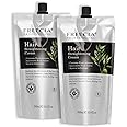 FREECIA® Professional (1) Straightening And (2) Neutralizer Cream, Straight Silk & Frizz Free Hair | Formaldehyde Free | Removes Curls Frizz | In-Salon Treatment | Unisex | 500ml X 2